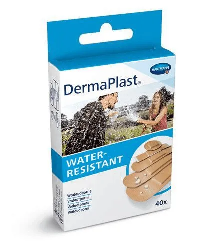Dermaplast Water-Resistant, plastry wodoodporne, 40 sztuk