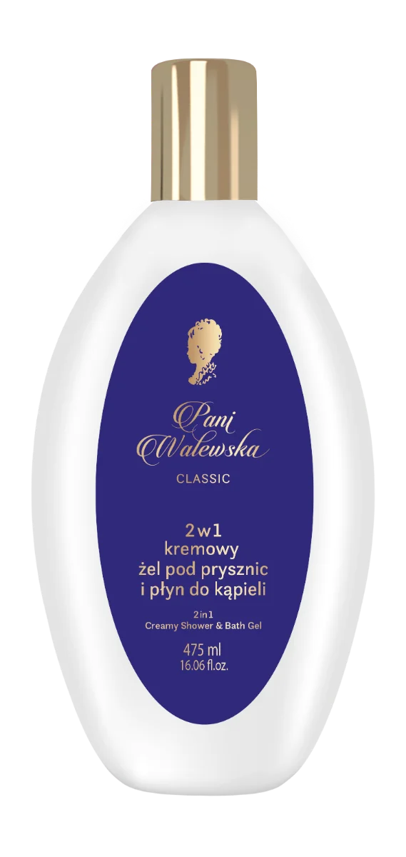Pani Walewska kremowy żel pod prysznic i płyn do kąpieli 2 w 1, 475 ml