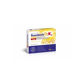 Sundovit D3+K2, suplement diety, 30 tabletek 