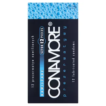 Conamore, prezerwatywy ze środkiem nawilżającym, 12 sztuk 