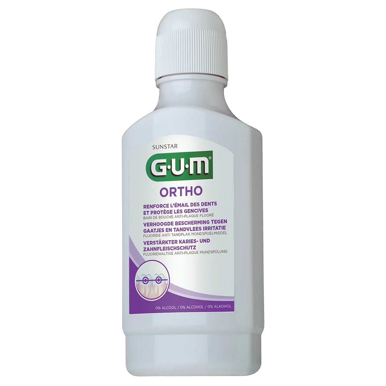 Gum Ortho, płyn do płukania ust, 300 ml