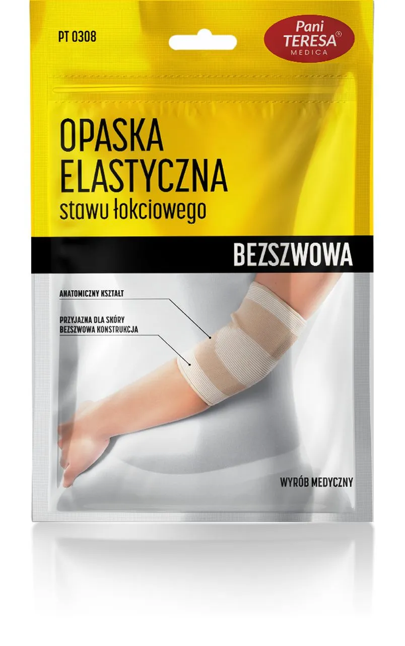 Pani Teresa, opaska elastyczna stawu łokciowego, bezszwowa, rozmiar M, 1 sztuka 