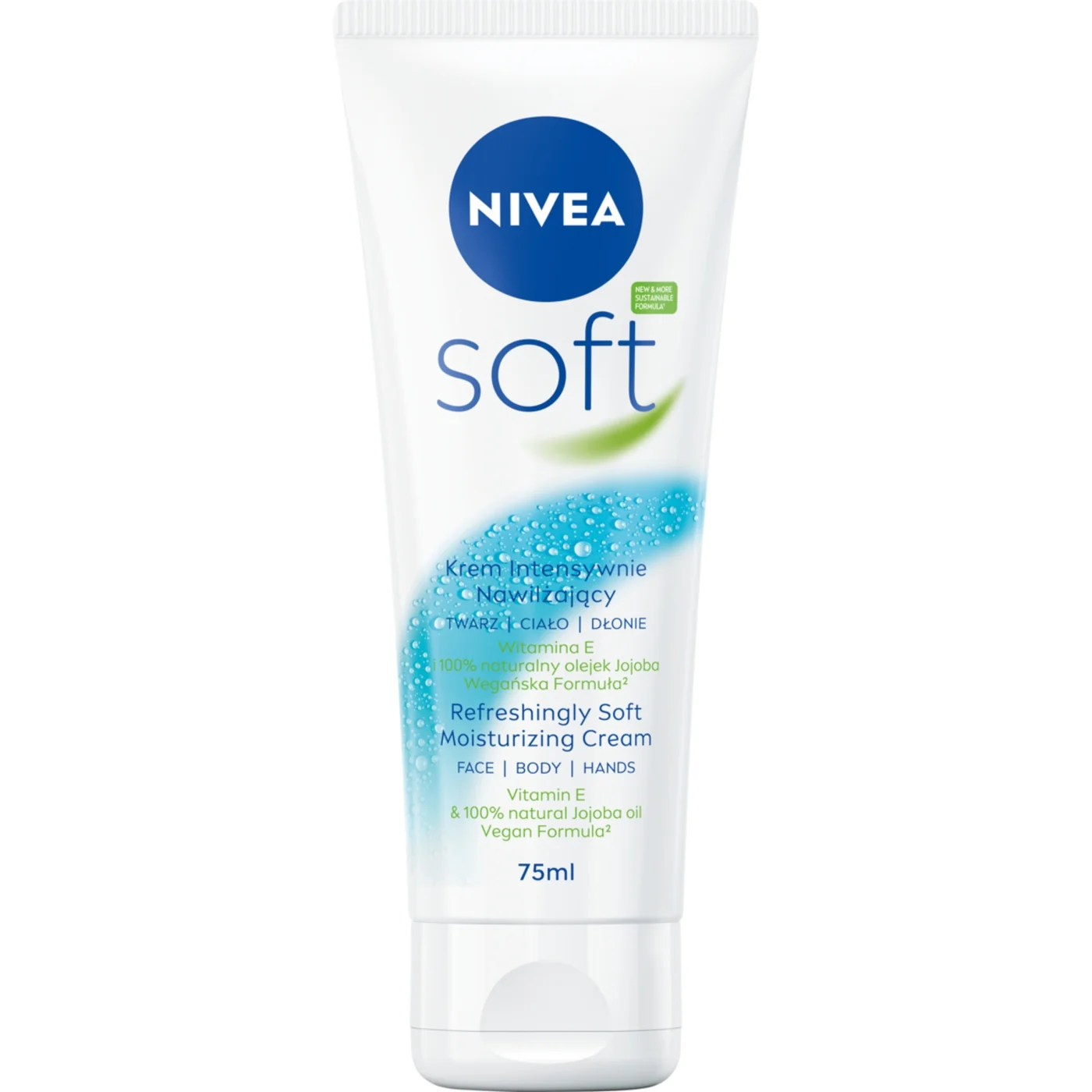 Nivea Soft krem intensywnie nawilżający do twarzy, ciała i dłoni, 75 ml
