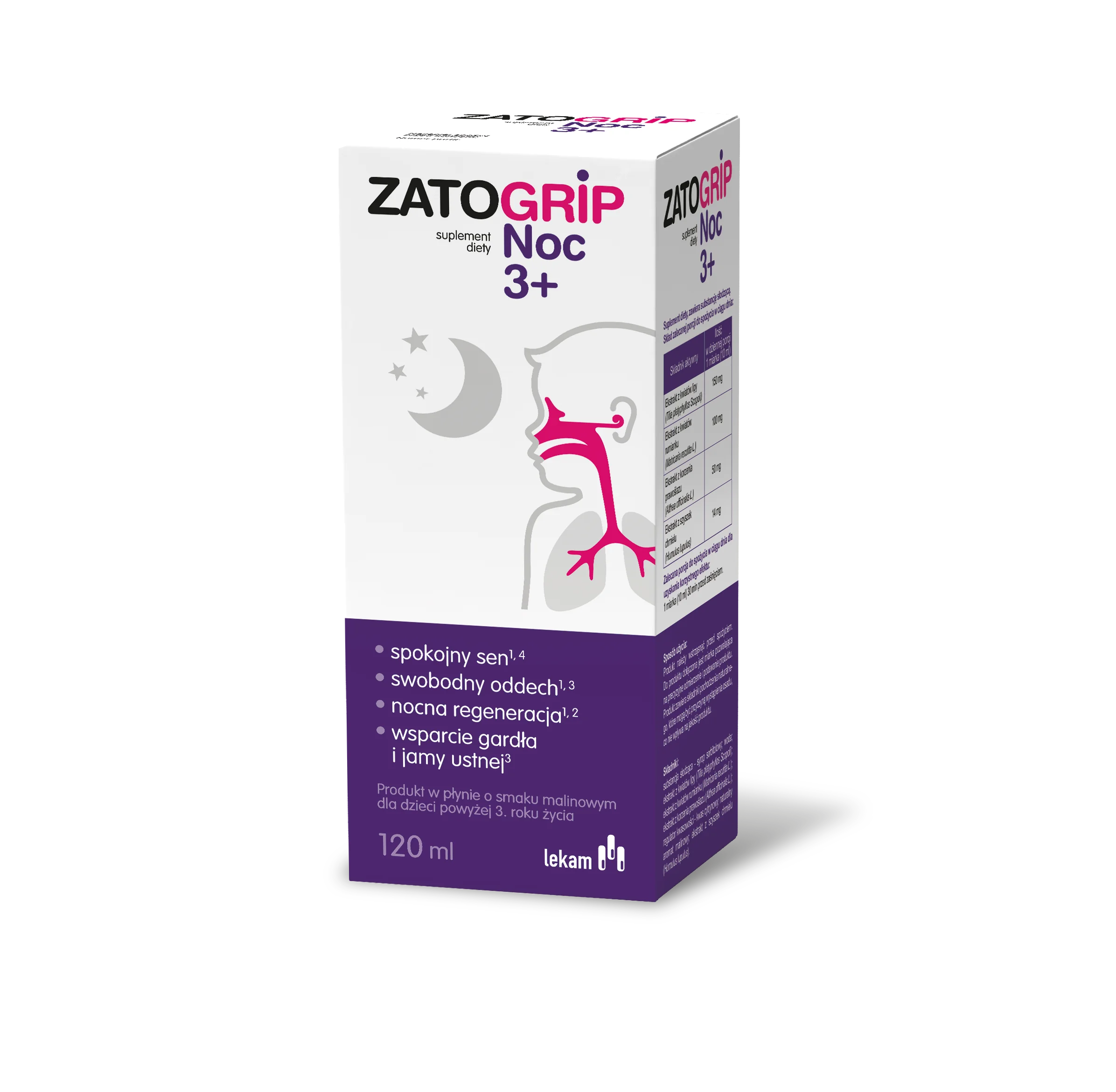 Zatogrip Noc 3+ płyn, 120 ml