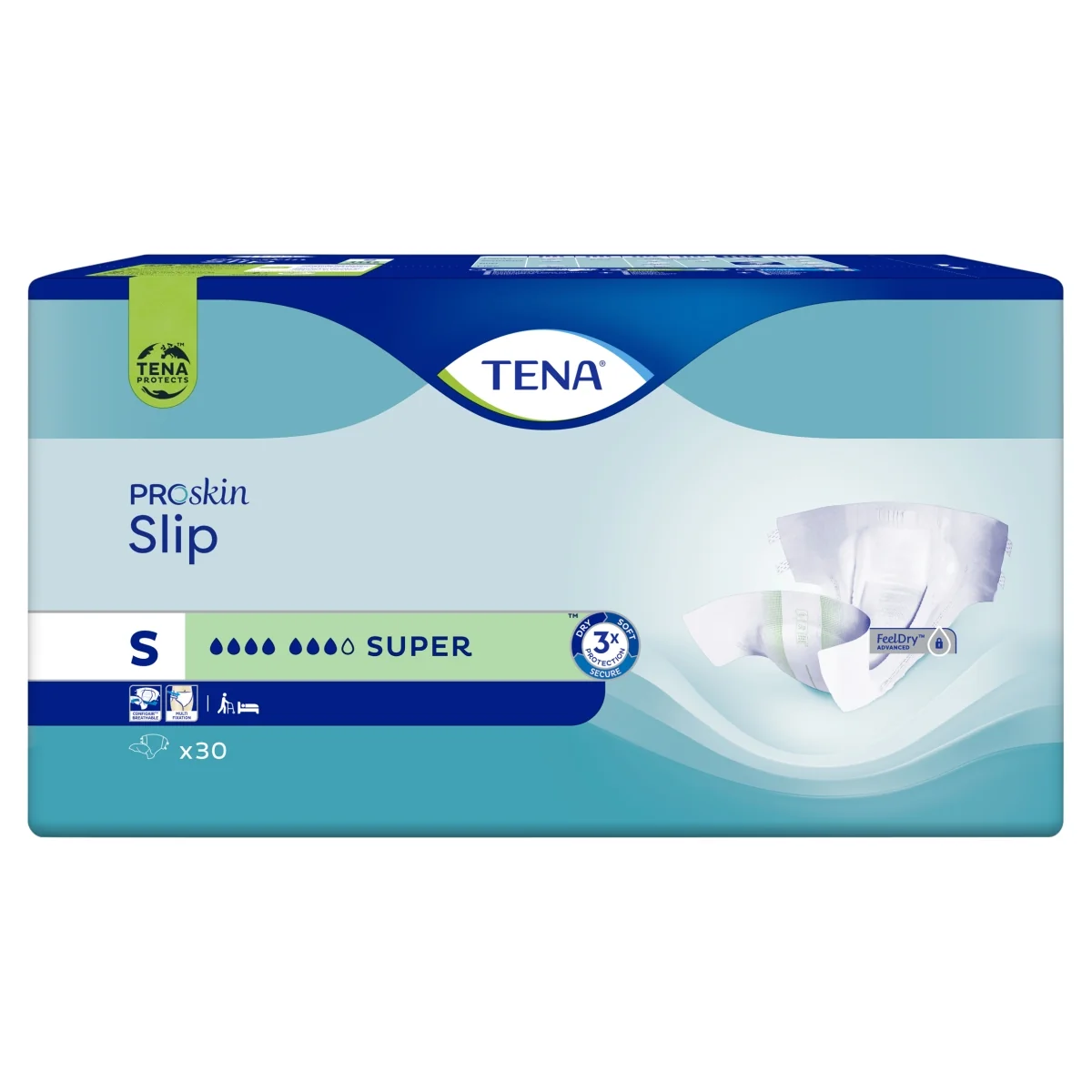 TENA ProSkin Slip pieluchomajtki Super S, 30 sztuk