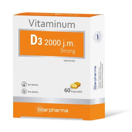 Starpharma Vitaminum D3 Strong 2000 60 kapsułek