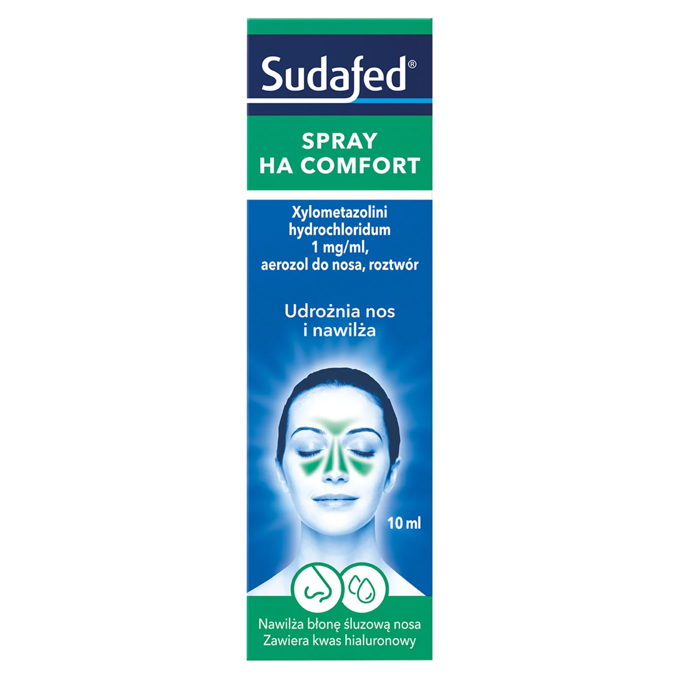 Sudafed Xylospray HA 0,1% (1mg/ml), aerosol do nosa, 10 ml