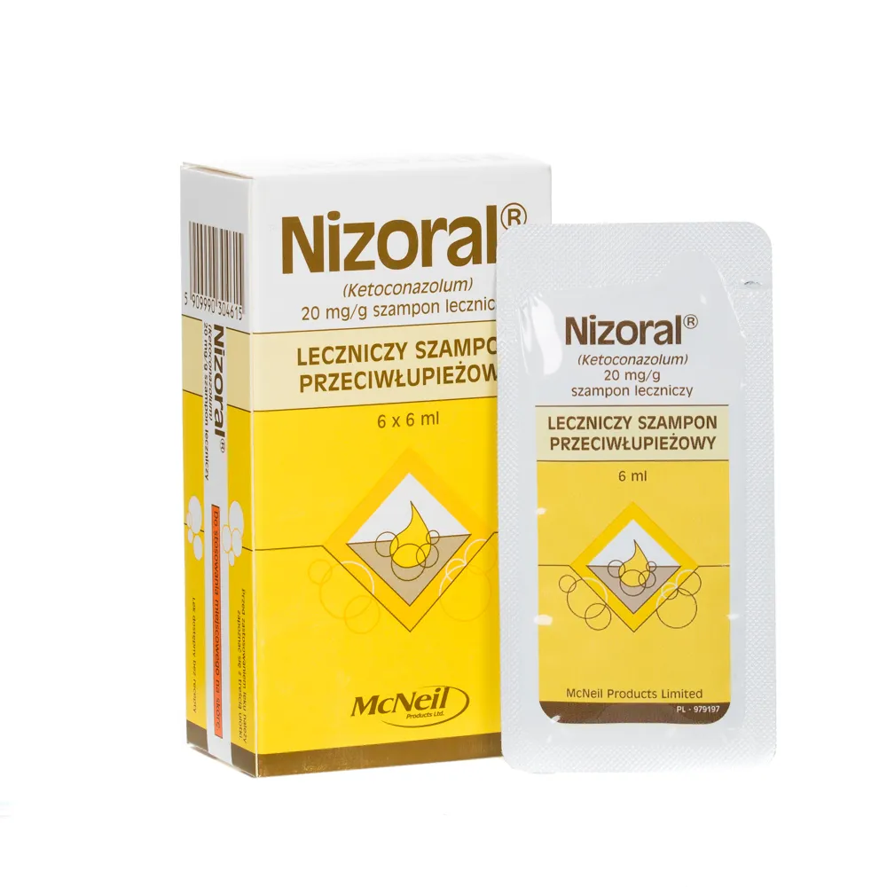 Nizoral, szampon leczniczy, 6 x 6 ml 