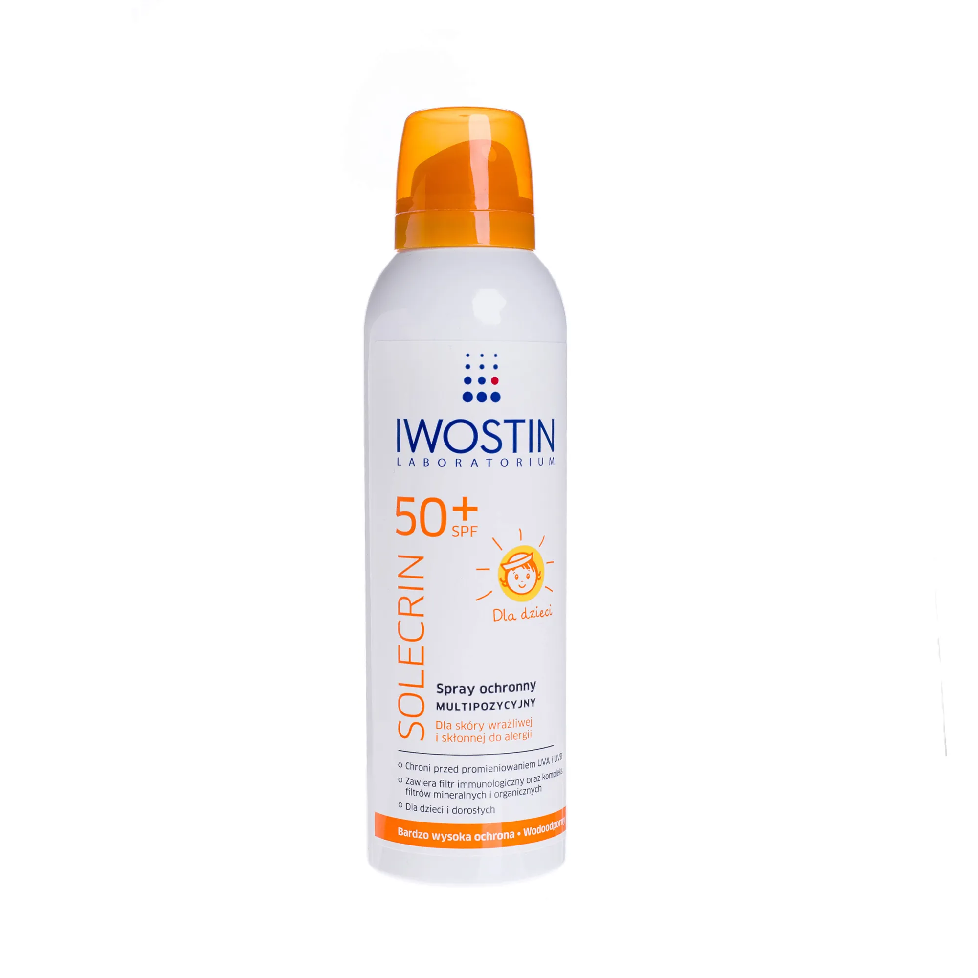 IWOSTIN, Solecrin, spray ochronny multipozycyjny, SPF 50 +, 150 ml