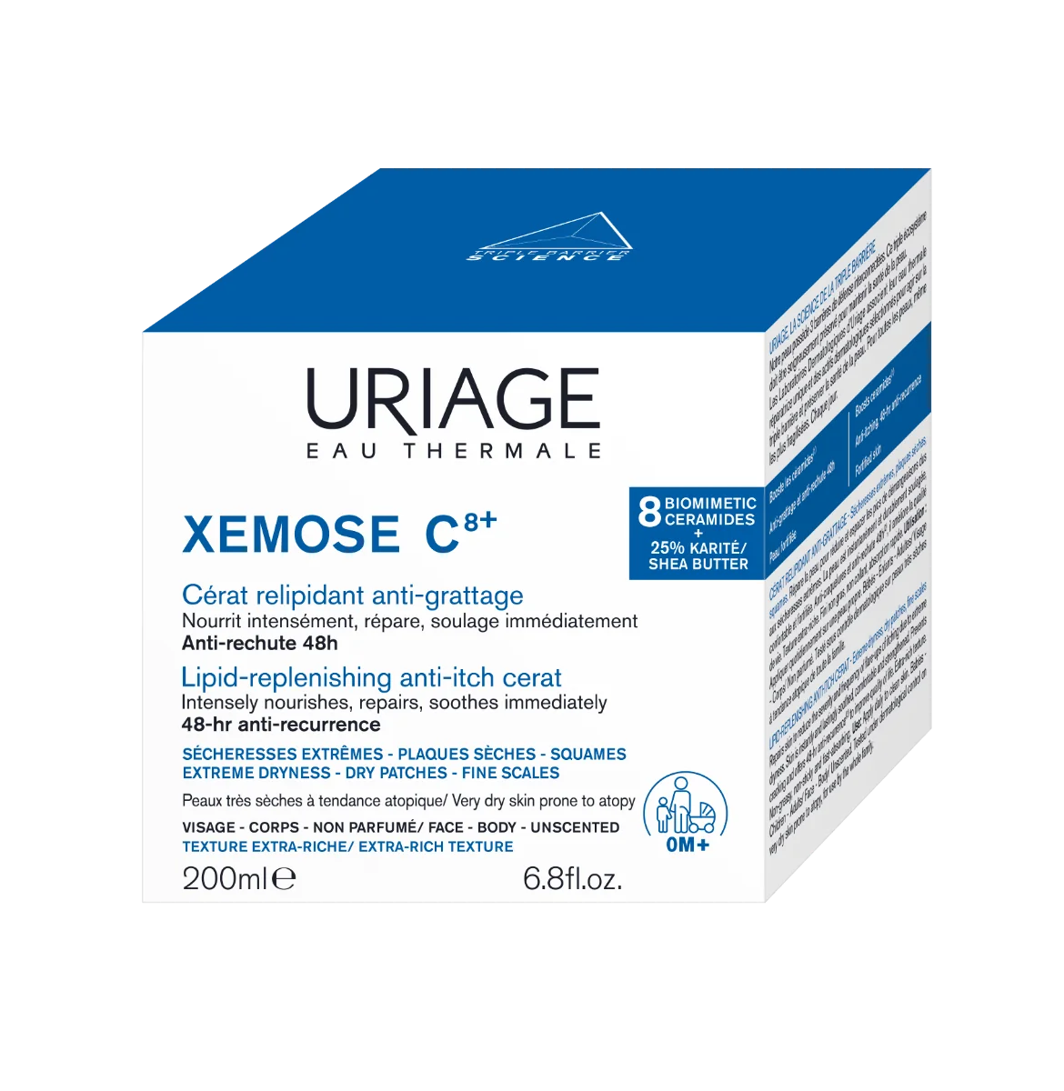 Uriage Xemose Cerat balsam do skóry bardzo suchej, 200 ml