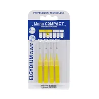 Elgydium Clinic Mono Compact szczoteczka międzyzębowa ISO 2 1,0 mm żółta, 4 szt.