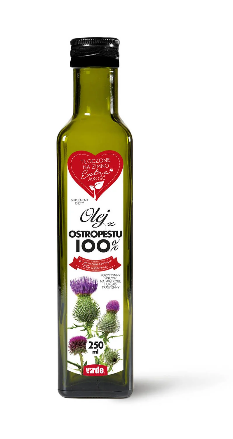 Virde olej z ostropestu 100%, 250 ml