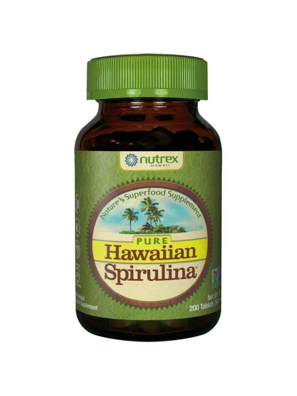 KenayAg Spirulina hawajska, 500mg, suplement diety, 200 tabletek