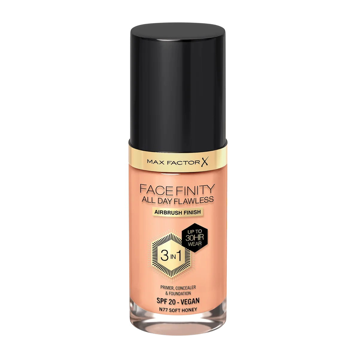 Max Factor Facefinity All Day Flawless podkład do twarzy 3w1 Soft Honey, 30 ml