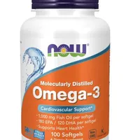 Now Foods Omega-3, suplement diety, 100 kapsułek