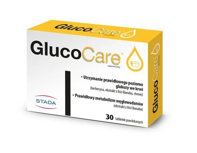 GlucoCare, suplement diety, 30 tabletek