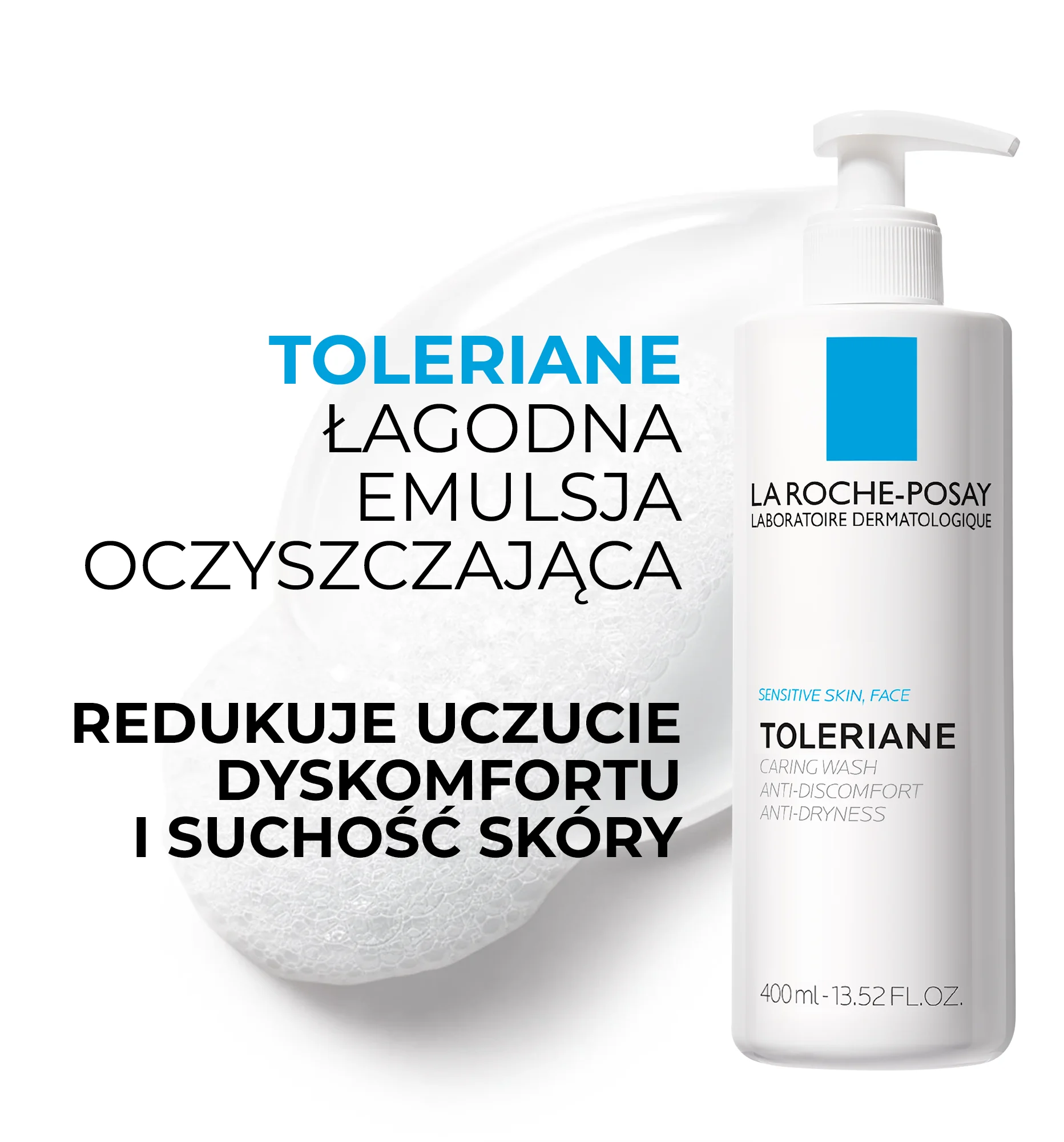 La Roche-Posay Toleriane łagodna emulsja oczyszczająca, 400 ml