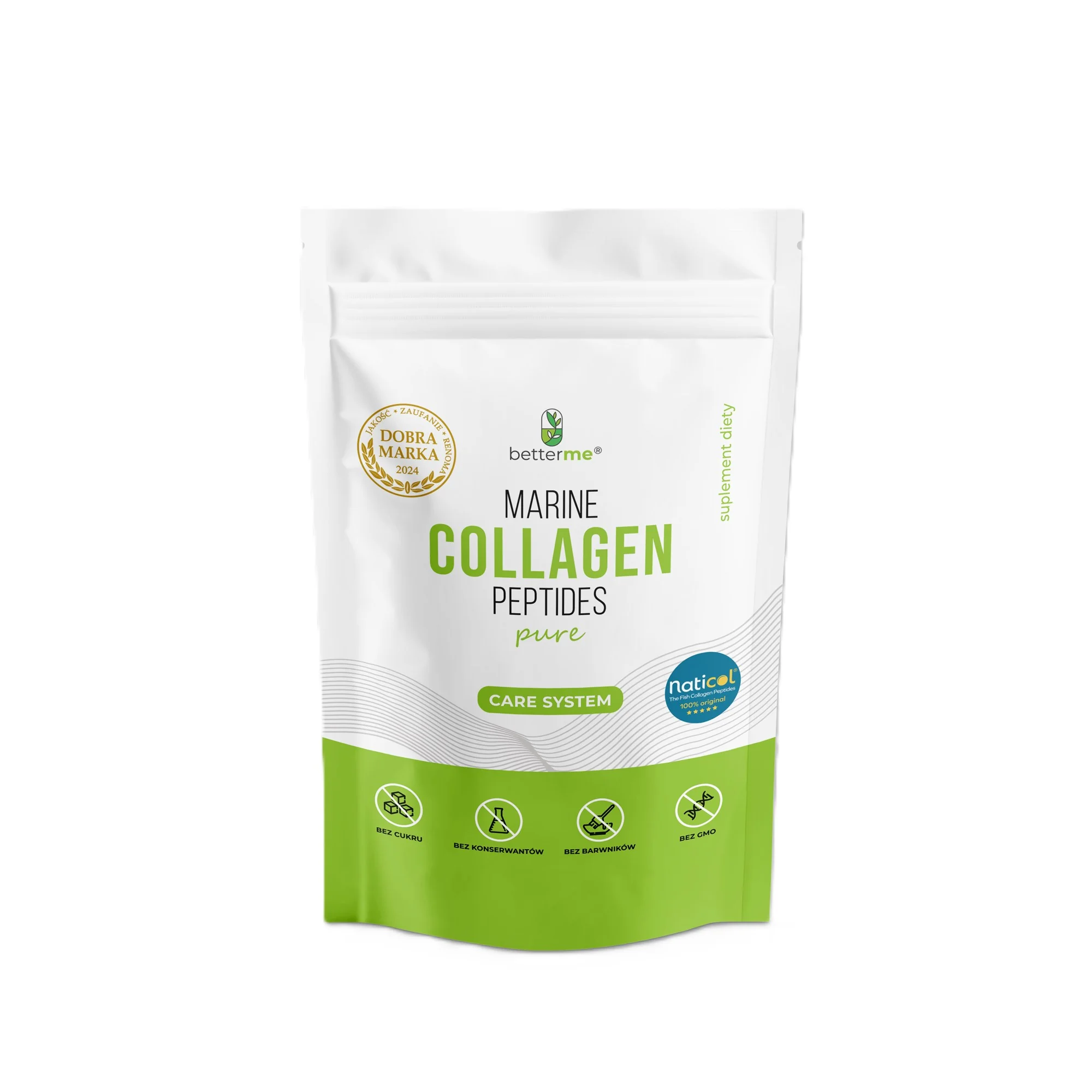BetterMe Marine Collagen Peptides Pure doypack, 500 g