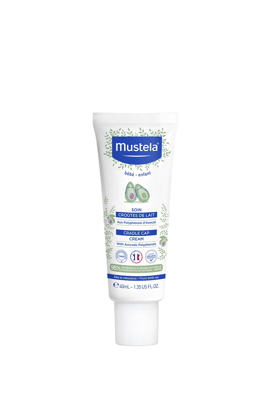Mustela Bebe Enfant krem na ciemieniuchę, 40 ml
