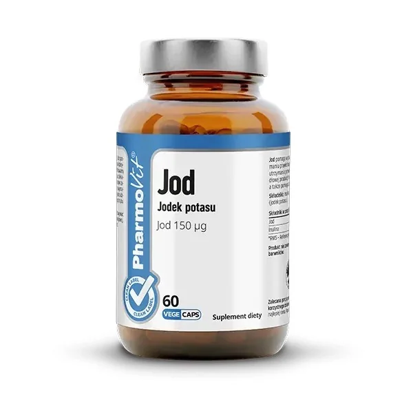 Pharmovit Jod, jodek potasu 150 ug, 60 kapsułek