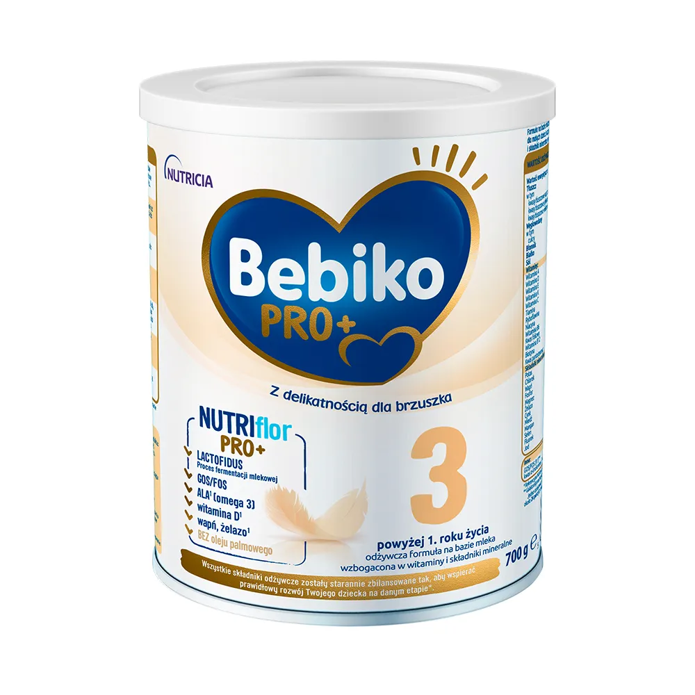 Bebiko Pro+ 3 Mleko modyfikowane dla dzieci powyżej 1. roku życia, 700 g
