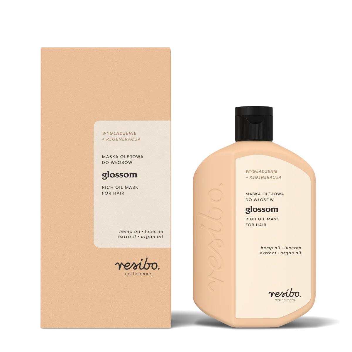 Resibo Glossom maska olejowa do włosów, 100 ml
