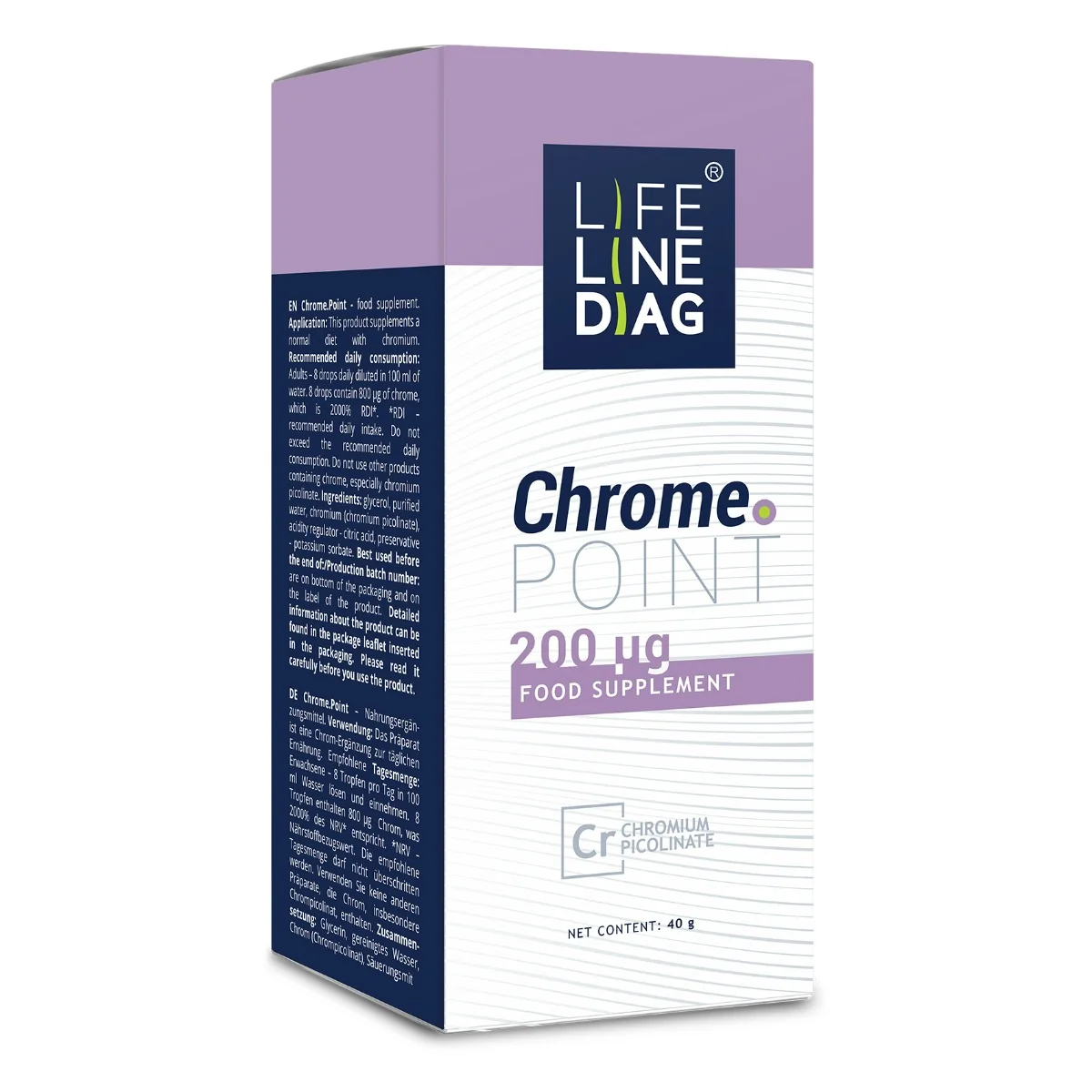 Lifelinediag Chrome.Point chrom pikolinian chromu 40 g