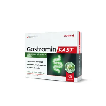 Colfarm Gastromin Fast, suplement diety, 30 kapsułek 