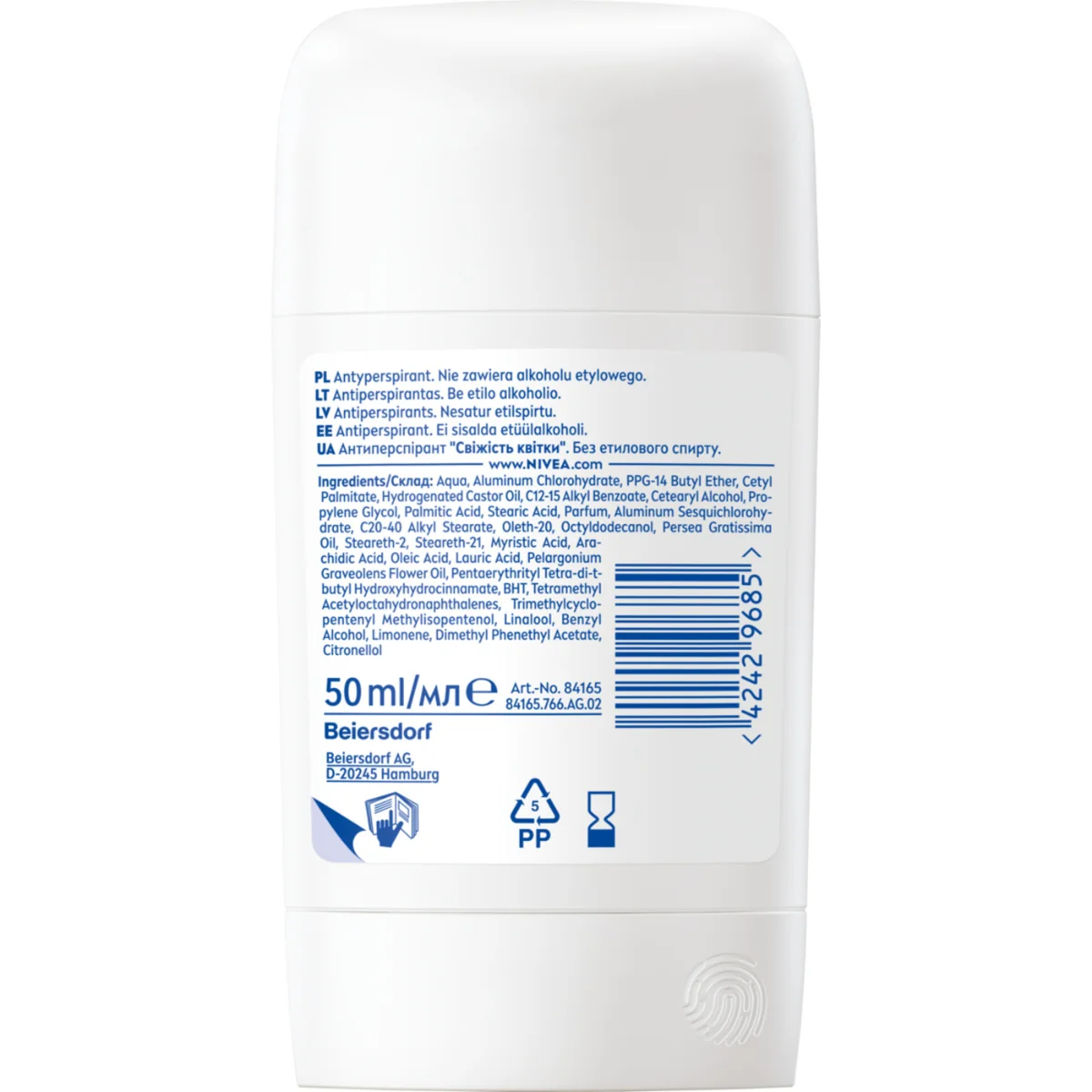 Nivea Fresh Flower antyperspirant w sztyfcie, 50 ml