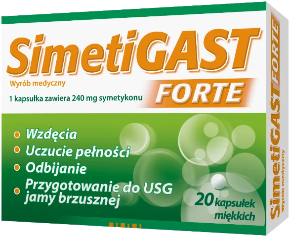 SimetiGast Forte kapsułki, 20 sztuk