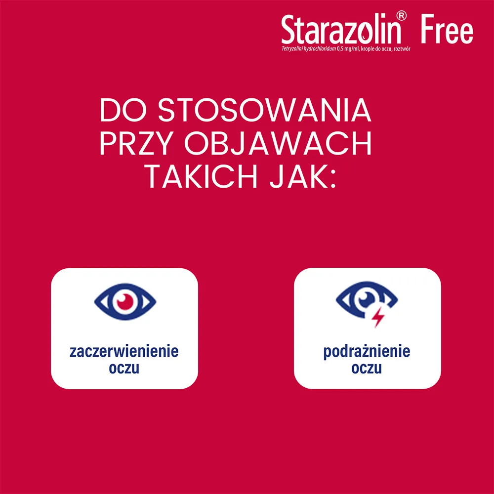 Starazolin Free, 0,5 mg/ml, krople do oczu, 10 ml 