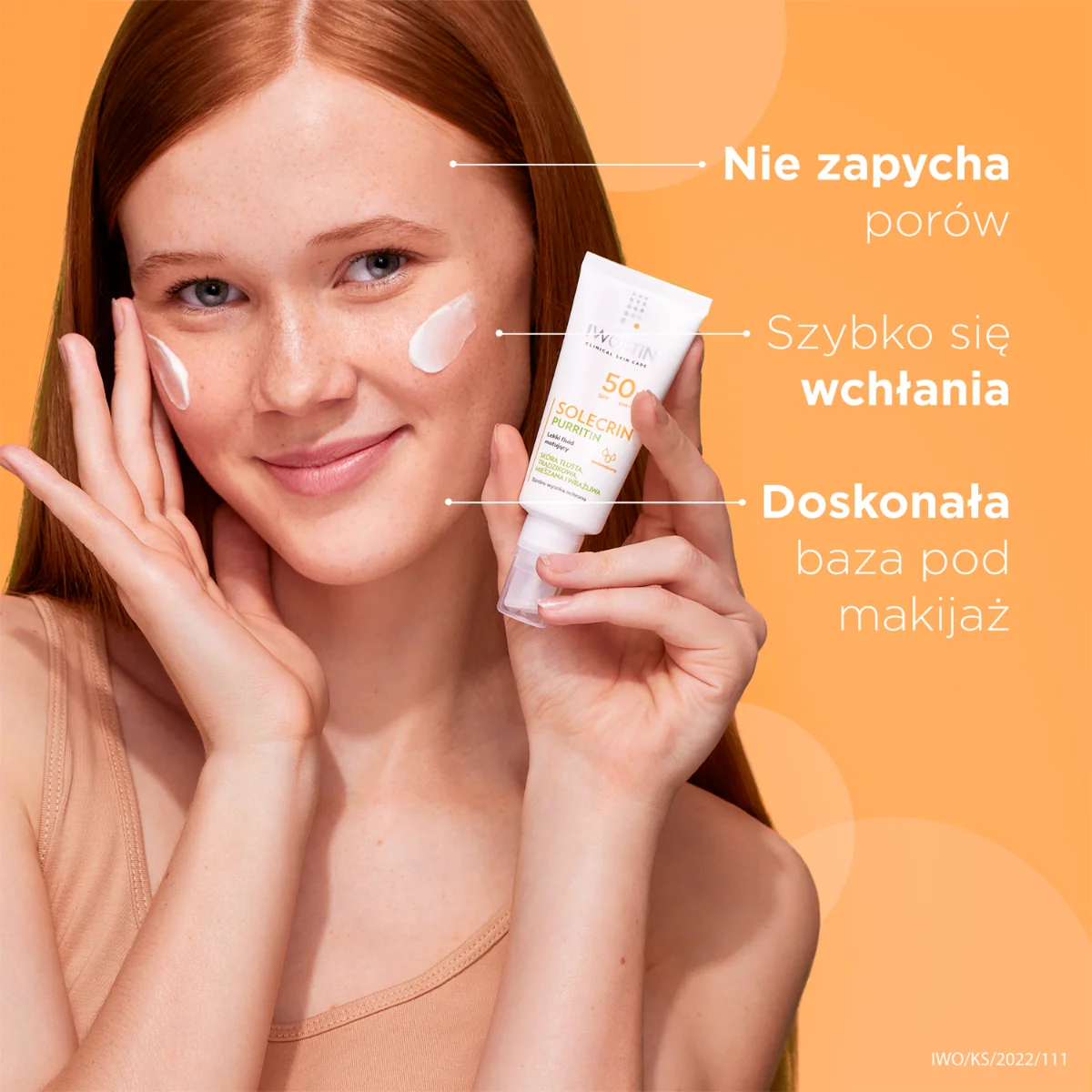 Iwostin Solecrin Purritin lekki fluid matujący SPF 50+, 40 ml