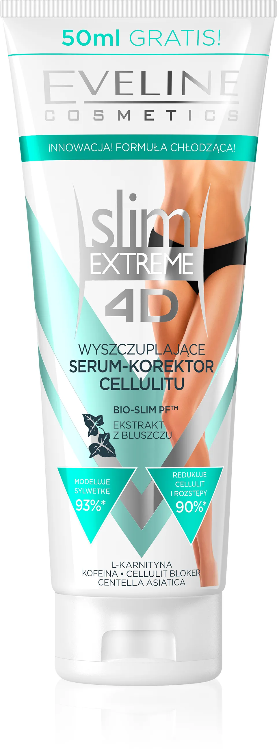 Eveline Cosmetics Slim Extreme 4D, wyszczuplające serum-korektor cellulitu, 250 ml