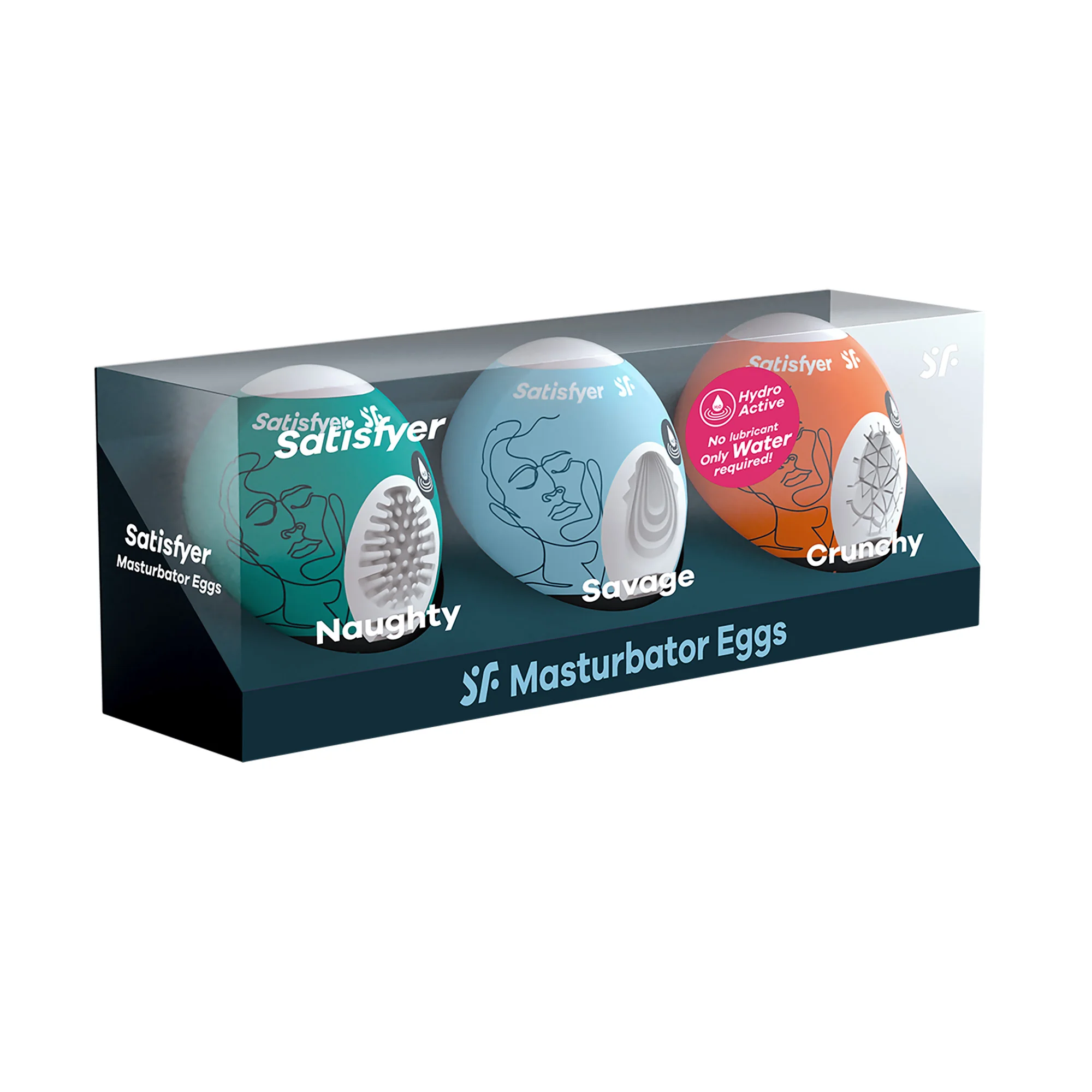 Satisfyer Egg masturbatory jajeczka Naughty, Savage, Crunchy, 3 sztuki