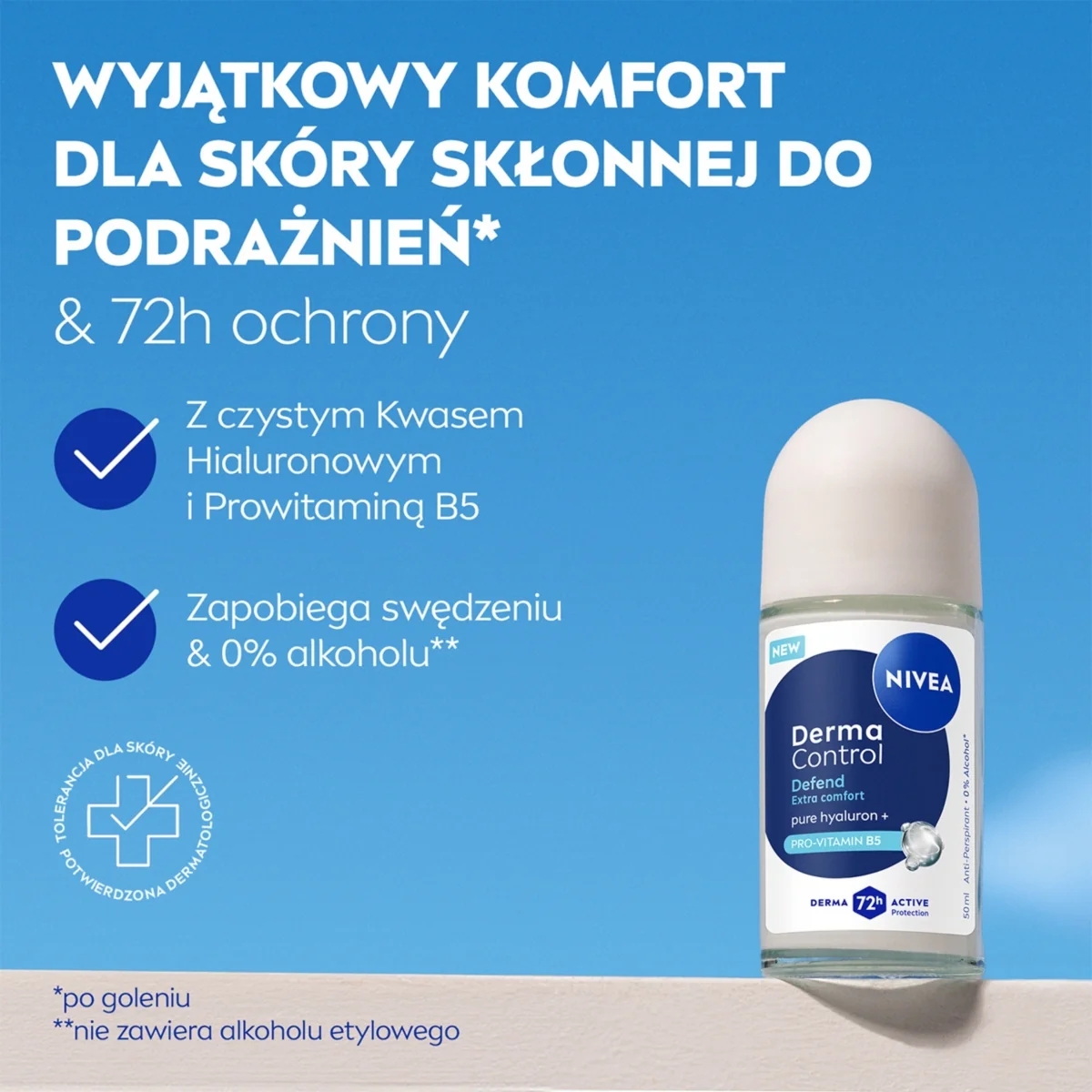 Nivea Derma Control Defend antyperspirant roll-on, 50 ml