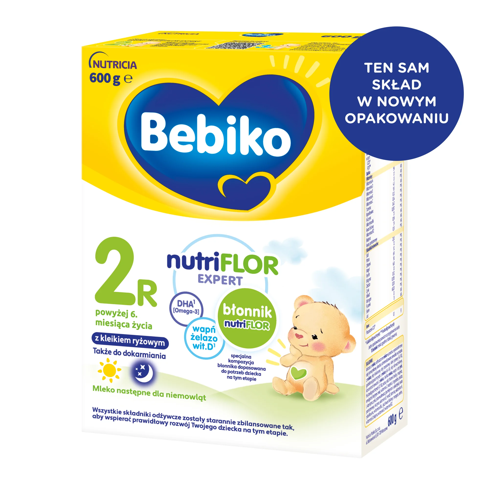 Bebiko 2R Mleko następne dla niemowląt powyżej 6. miesiąca życia, 600 g