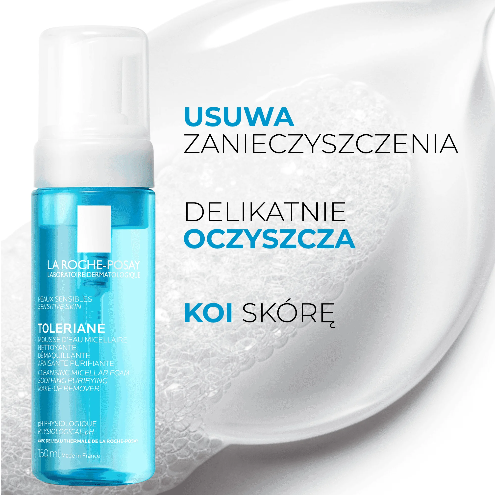 La Roche-Posay fizjologiczna pianka oczyszczająca, 150 ml
