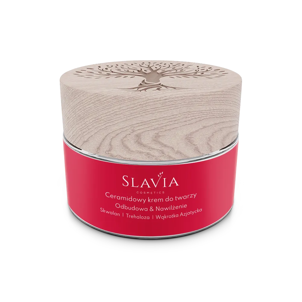 Slavia Cosmetics Ceramidowy krem do twarzy odbudowa i nawilżenie, 50 ml 