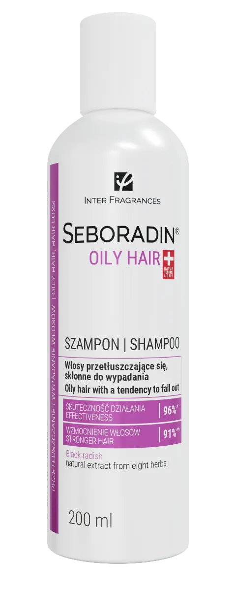 Seboradin Niger Oily Hair szampon do włosów przetłuszczających się i ze skłonnością do wypadania, 100 ml