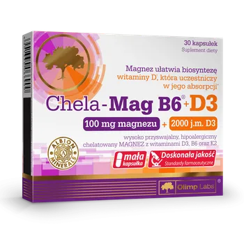 Olimp Chela-Mag B6+D3, suplement diety, 30 kapsułek 