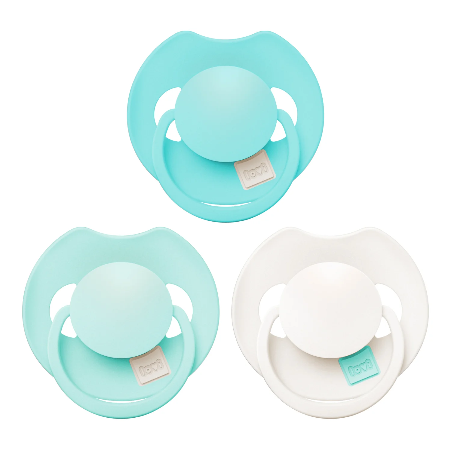 Lovi Prime smoczek silikonowy dynamiczny 18+m Aqua Green 34/453, 3 sztuki