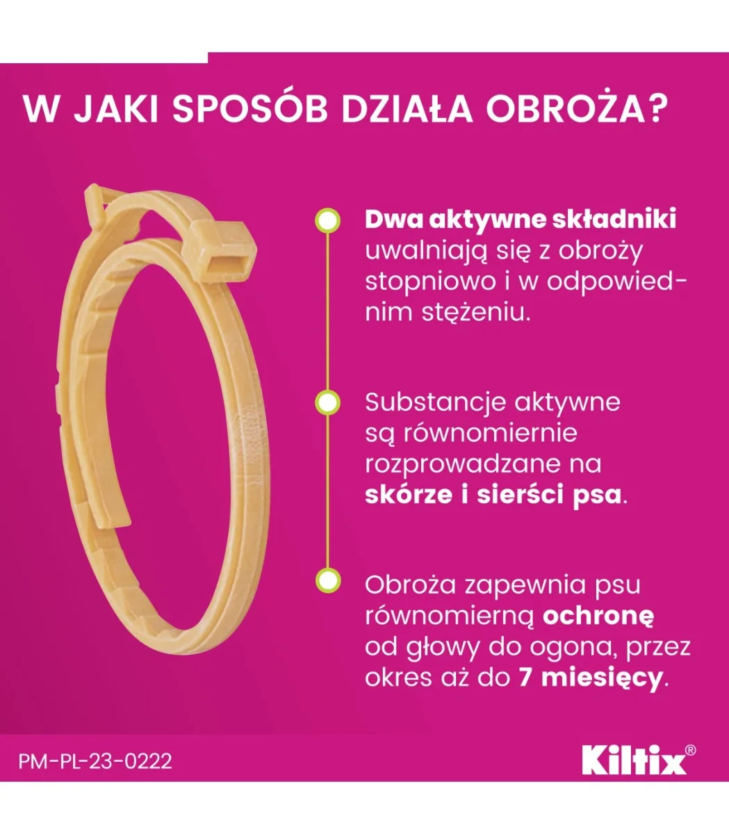 Kiltix 4,5 g + 1,013 g, obroża dla dużych psów, 1 sztuka