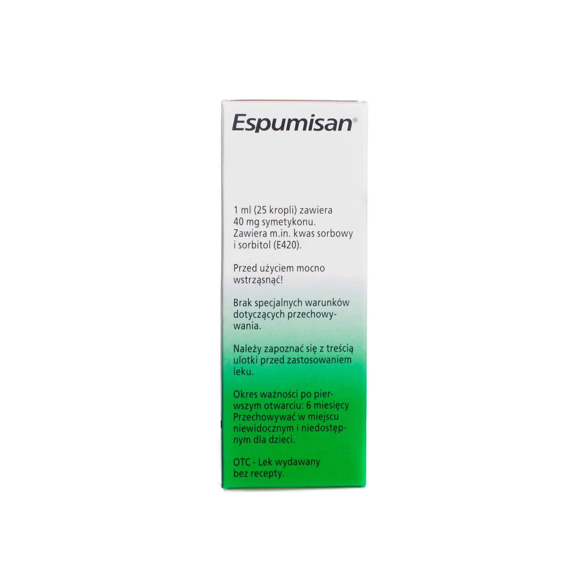 Espumisan, 40 mg/ml, krople doustne, emulsja, 30 ml 