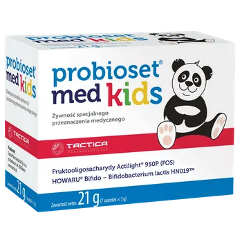 Probioset Med Kids, suplement diety, proszek, 7 saszetek po 3 g 