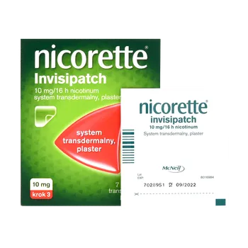 Nicorette Invisipatch, 10 mg/16 h, 7 plastrów transdermalnych 