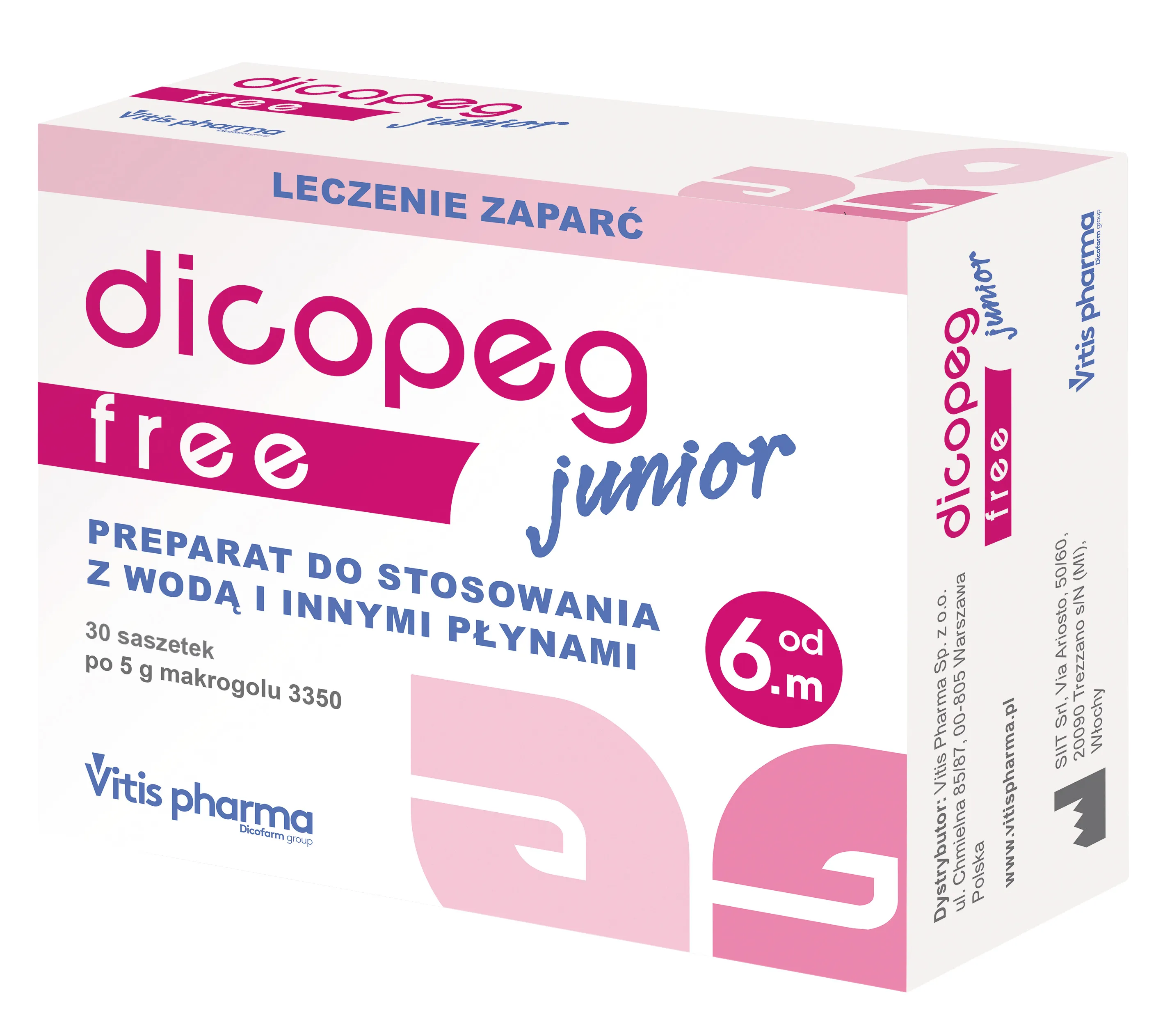 Dicopeg Junior Free, proszek, 30 saszetek x 5 g