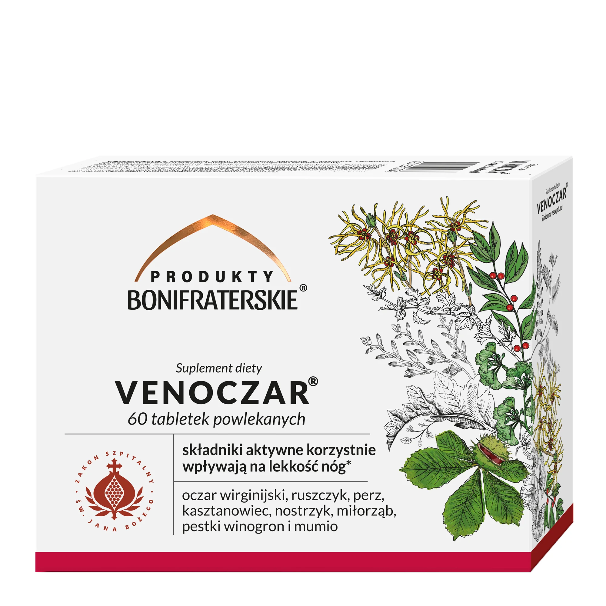 Venoczar suplement diety, 60 tabletek