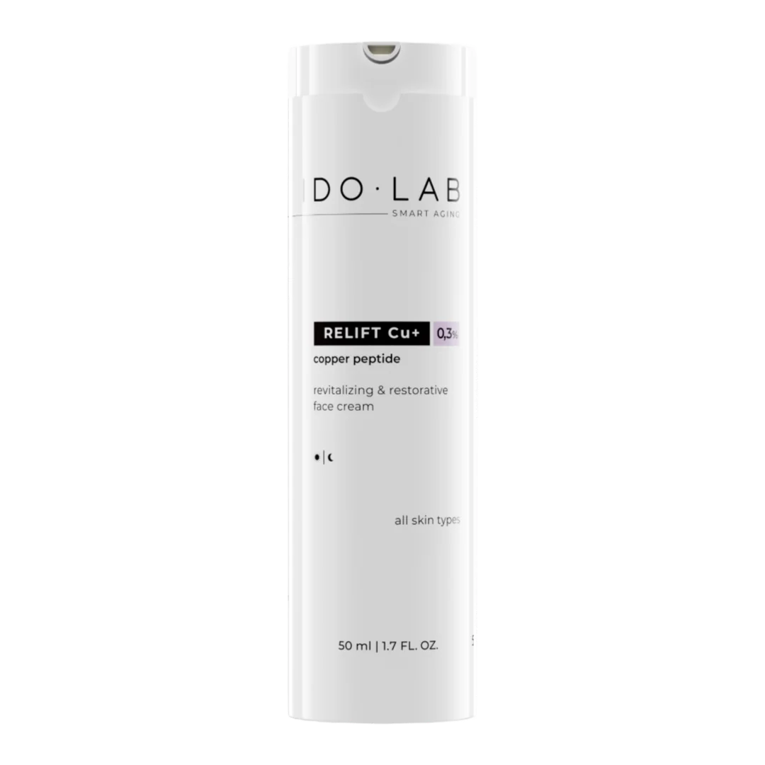 IDO LAB Relift Cu+ rewitalizująco-regenerujący krem z peptydem miedziowym 0.3%, 50 ml