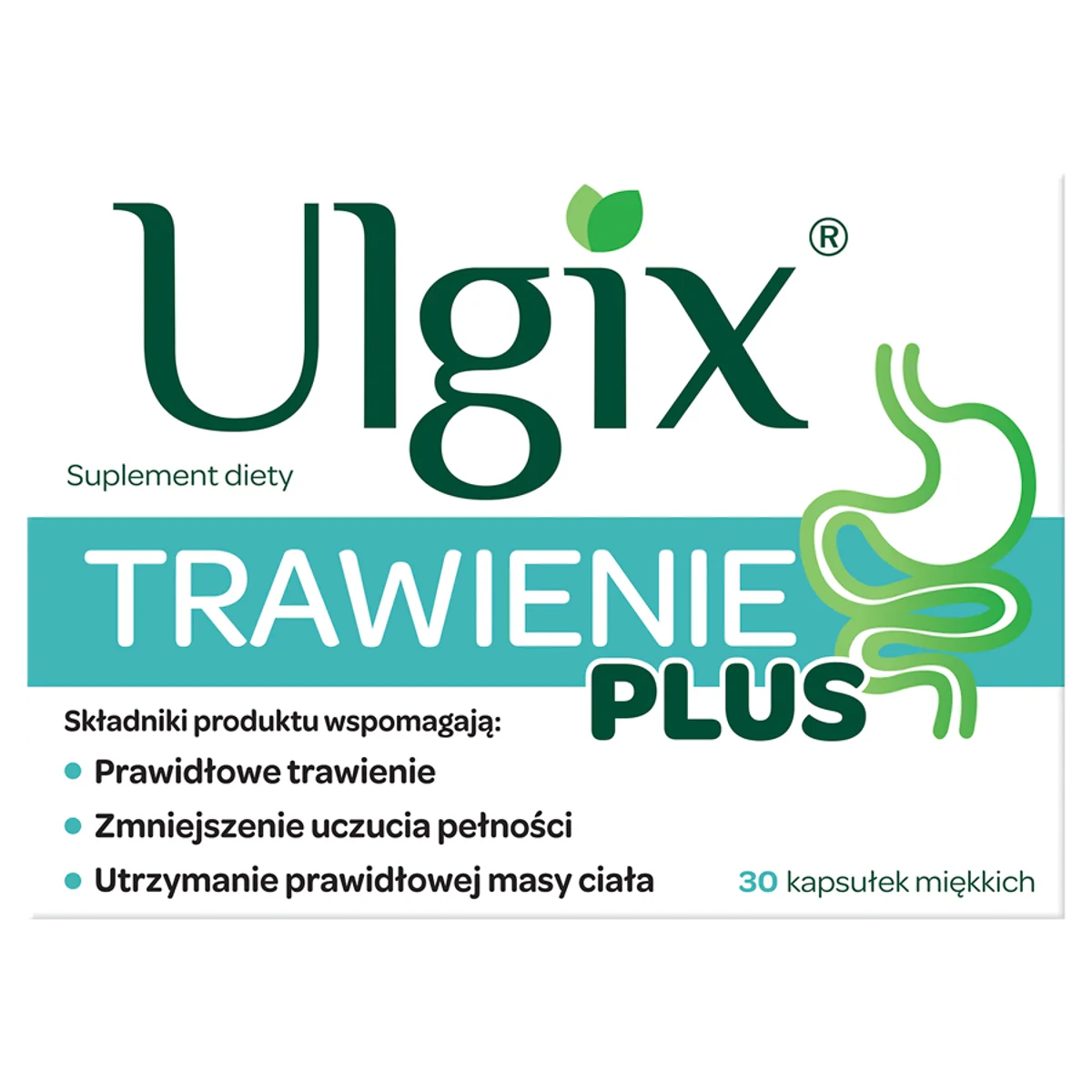 Ulgix Trawienie Plus suplement diety, 30 kapsułek