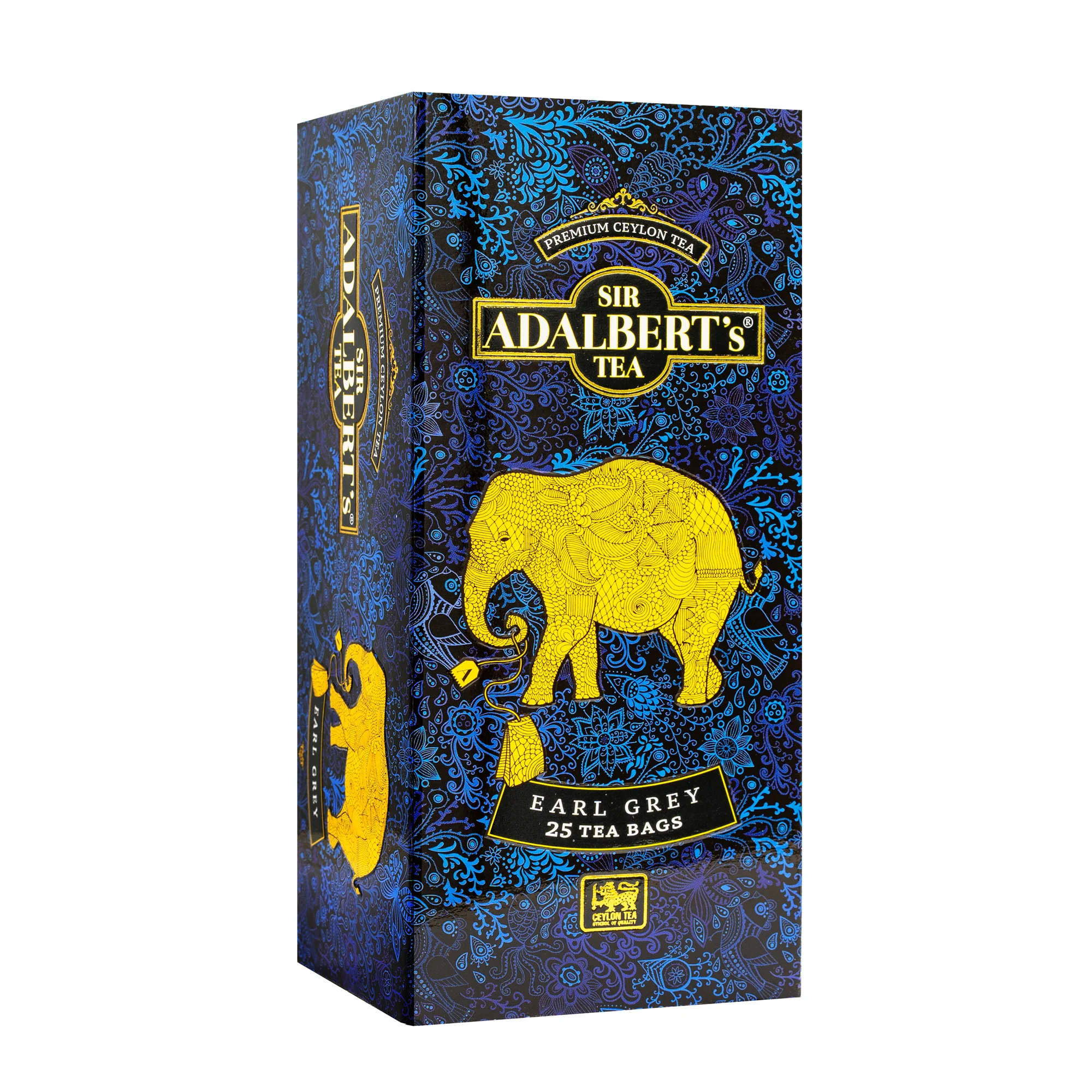 Sir Adalbert's Tea czarna herbata w saszetkach Earl Grey, 25 x 2 g